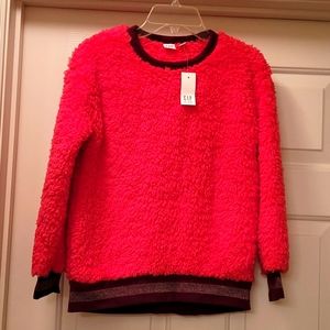NWT Gap Kids Sherpa Crewneck Sweater.